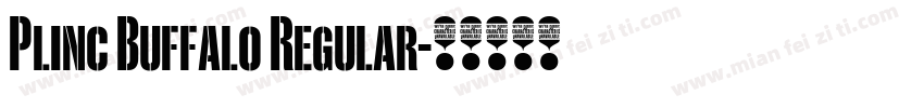 Plinc Buffalo Regular字体转换